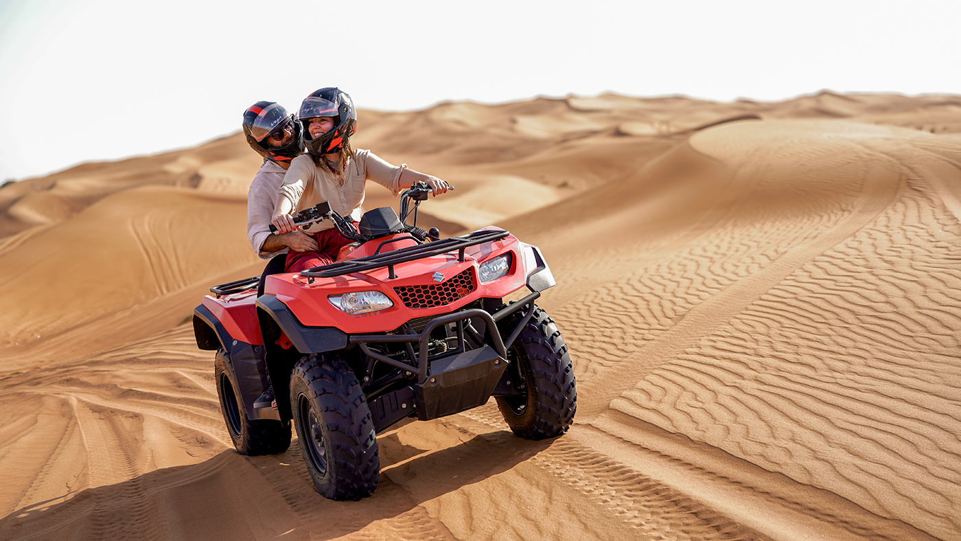 Private Quad Bike Safari, 4x4 Dune bashing, Sandboarding, Camel ride