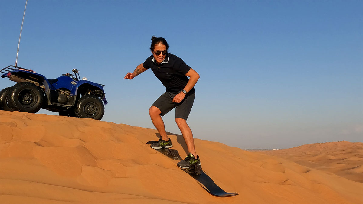 Private Quad Bike Safari, 4x4 Dune bashing, Sandboarding, Camel ride, BBQ Camp Dinner